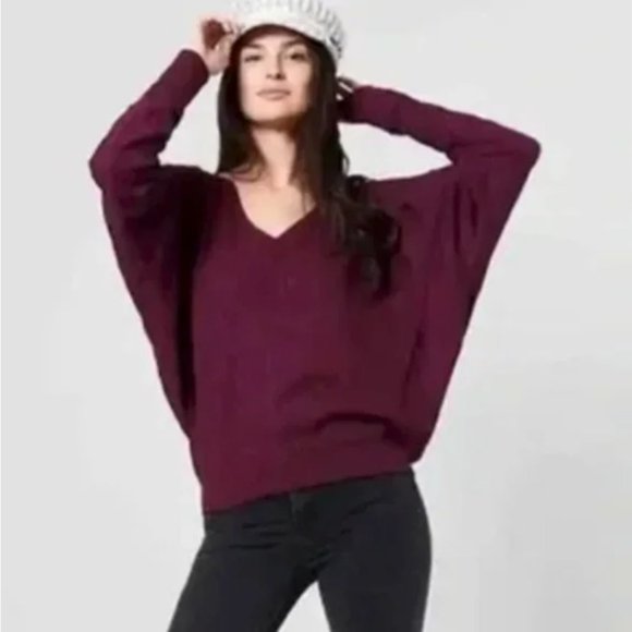 NWT Free People Santa Clara Pullover in Mulberry - Picture 1 of 7